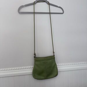 #31 Fossil Leather Crossbody Purse Vintage Green